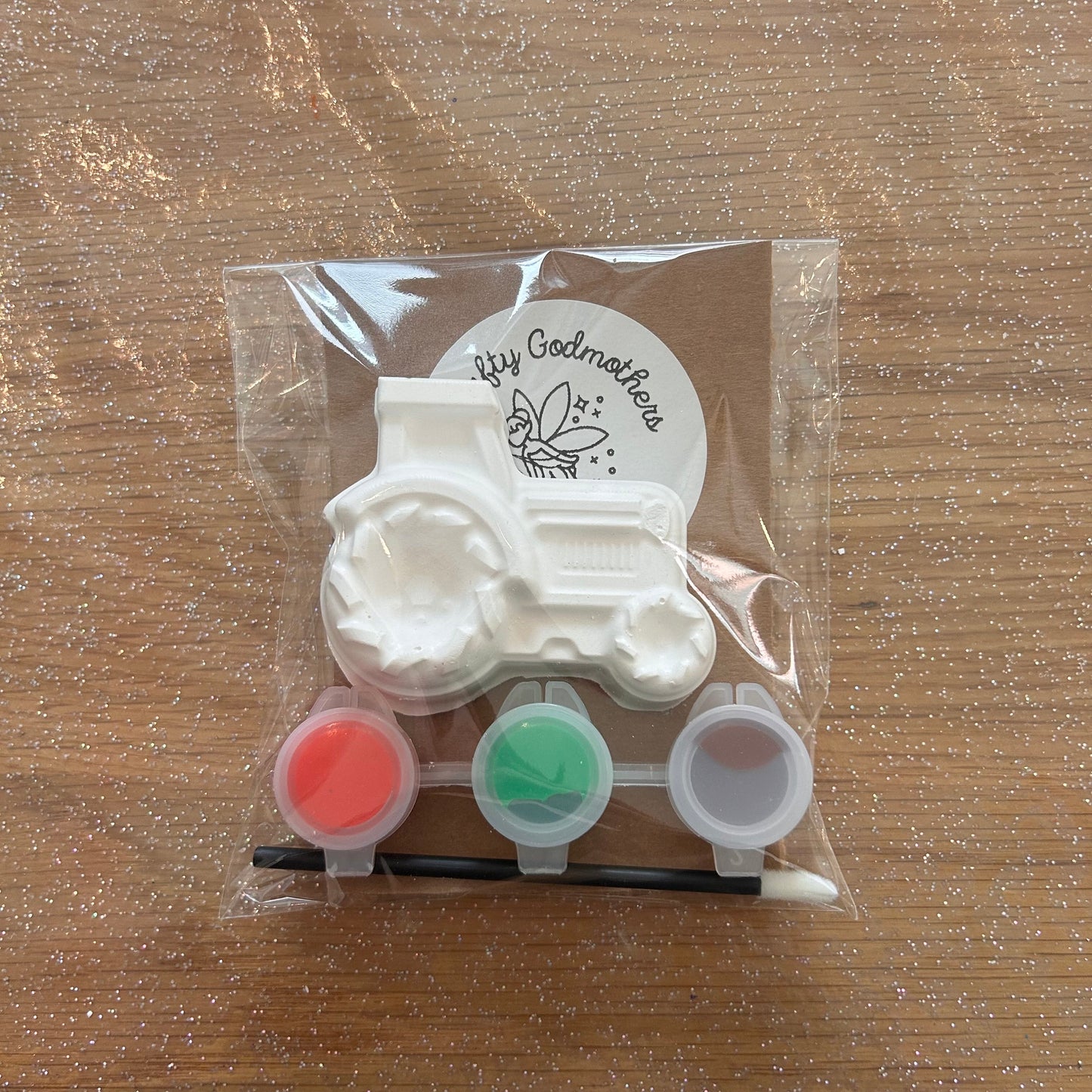 mini tractor paint your own party bag filler favour (1 supplied)