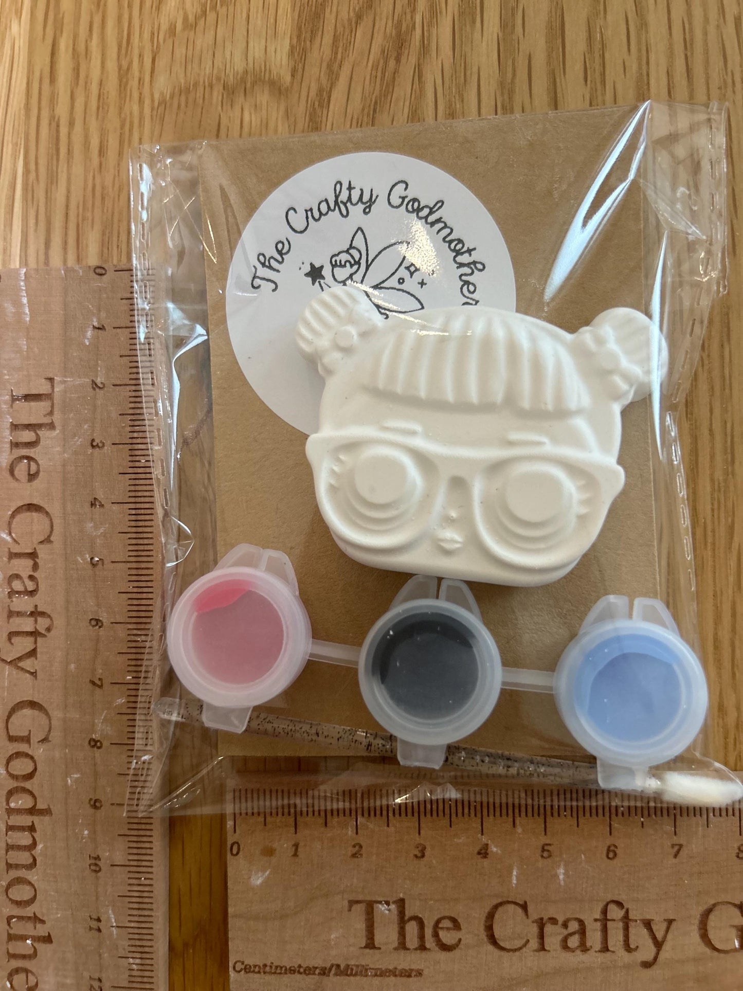 mini paint your own giggle dolls (1 supplied)