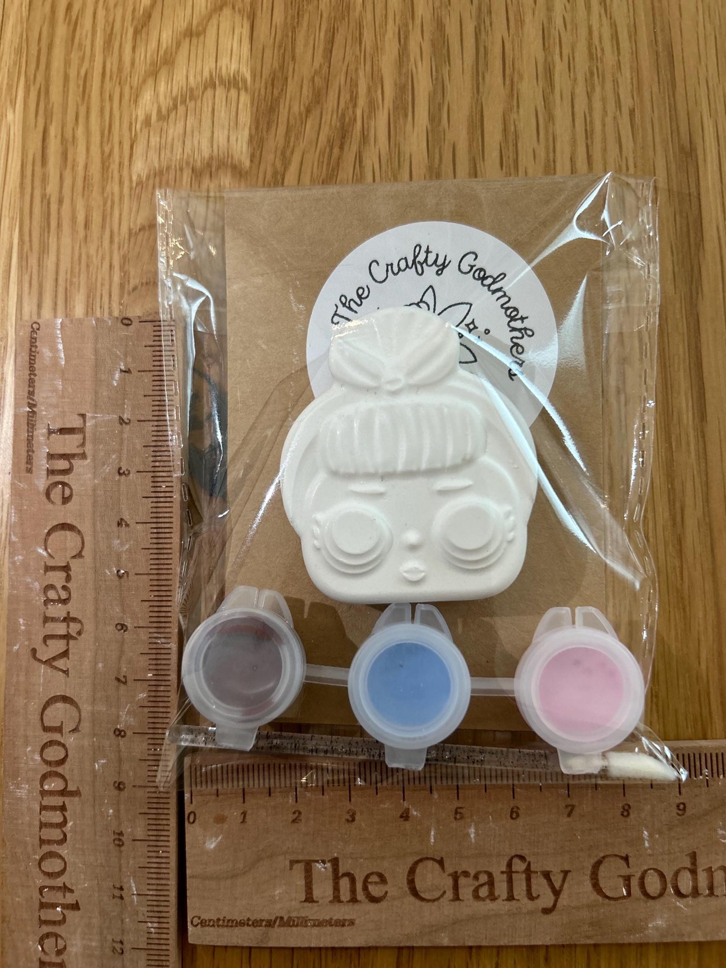 mini paint your own giggle dolls (1 supplied)