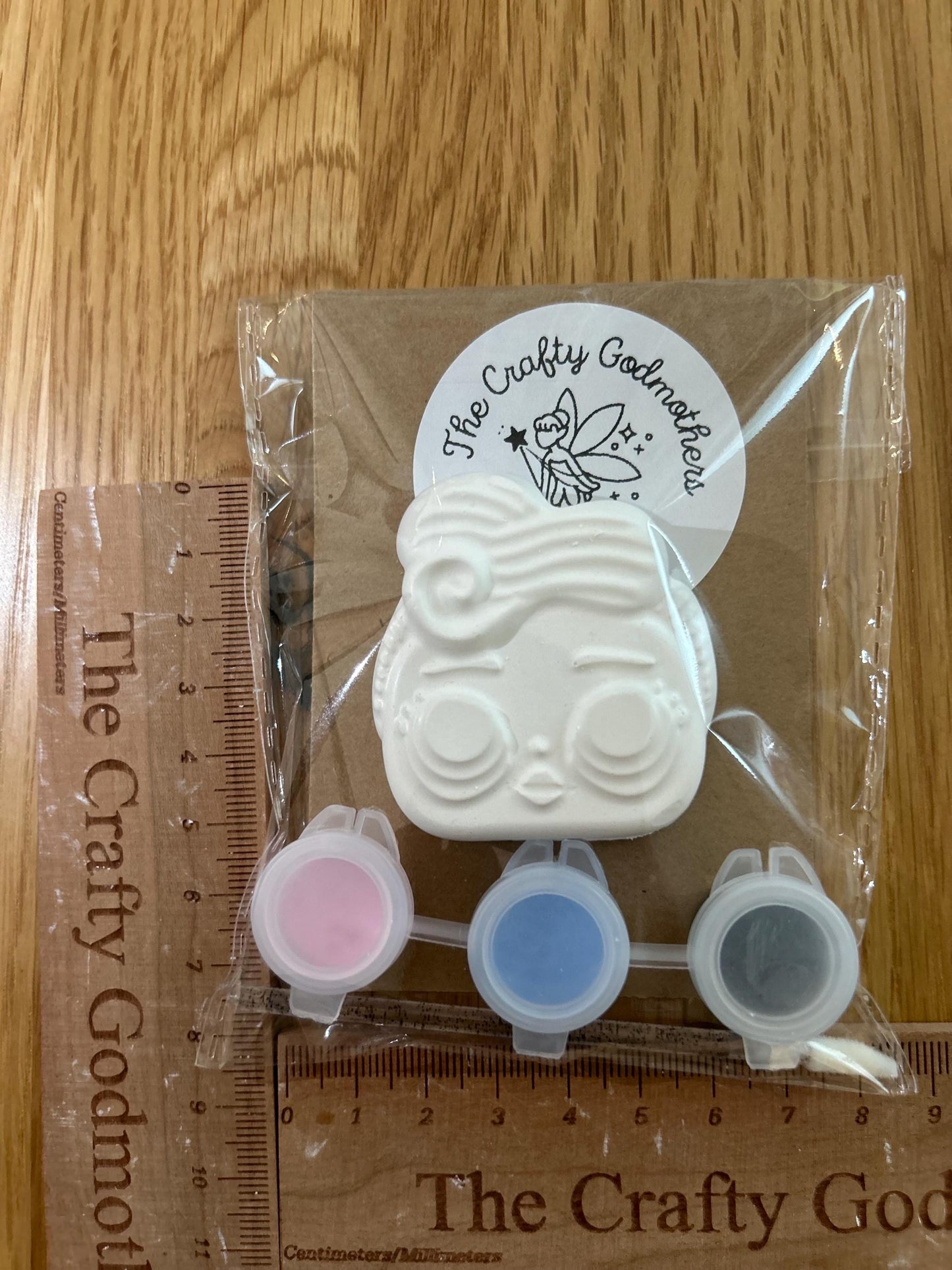 mini paint your own giggle dolls (1 supplied)