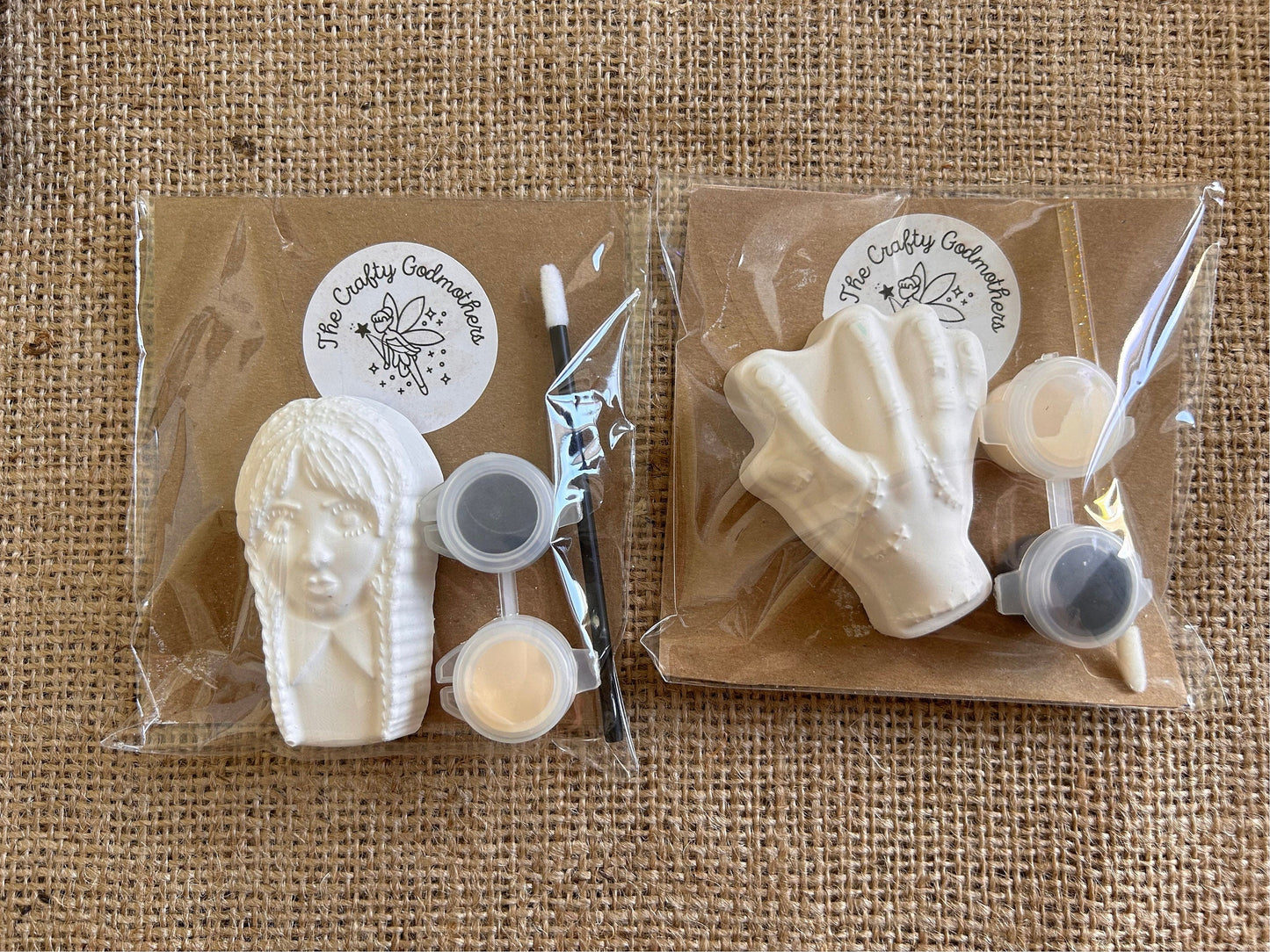 Paint your own mini goth girl party bag fillers favours