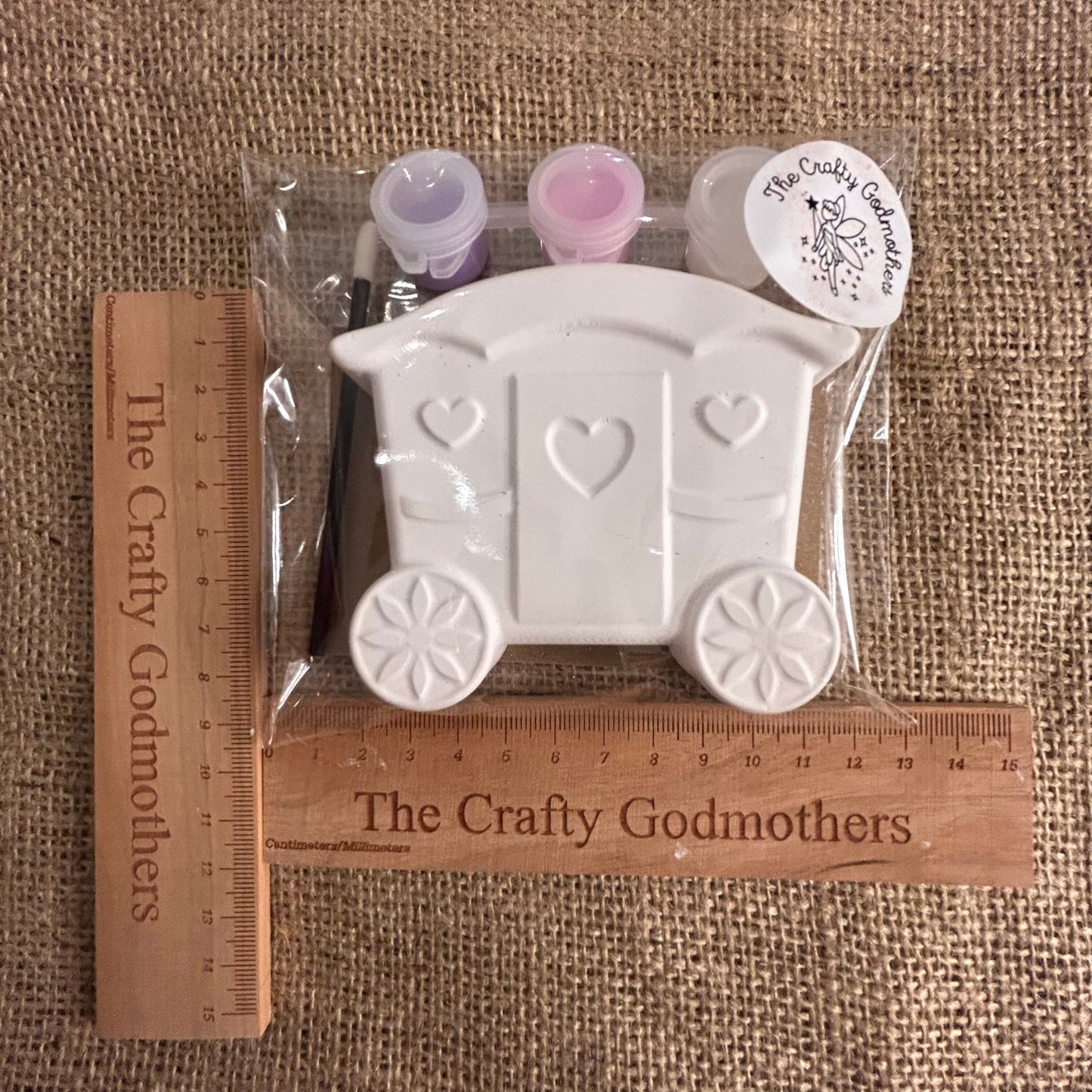 Princess carriage paint your own party bag filler favour crafts