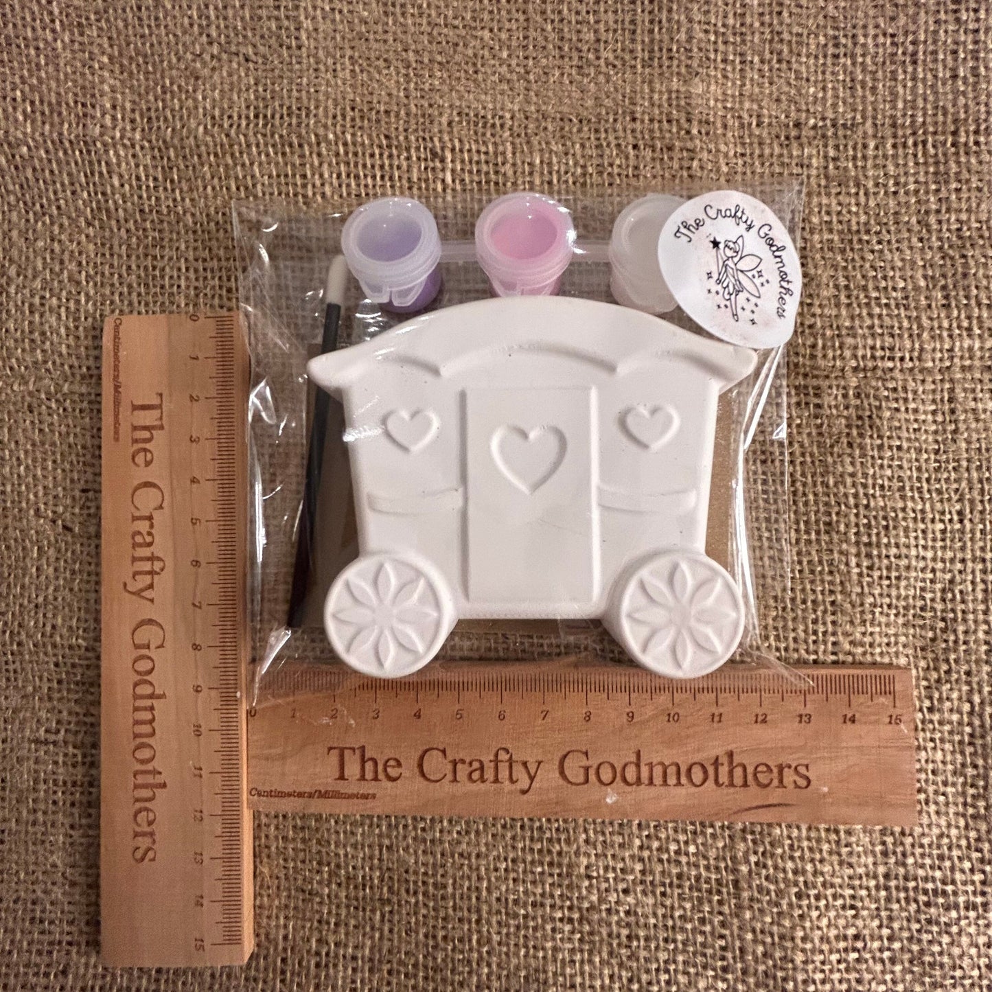 Princess carriage paint your own party bag filler favour crafts