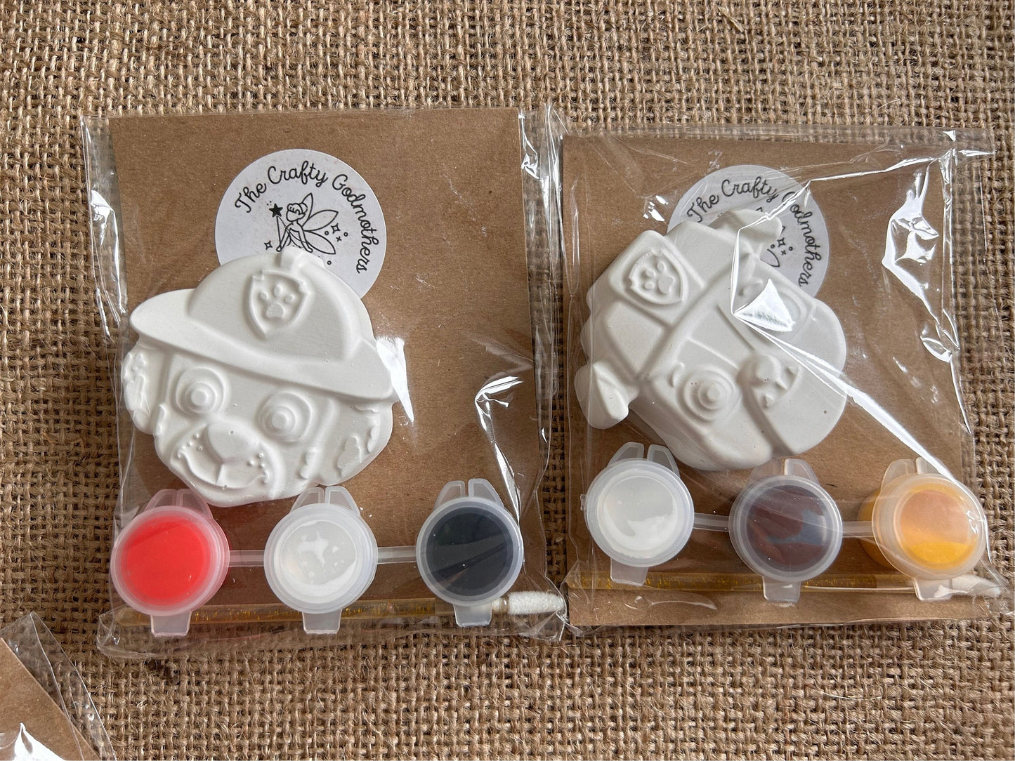 Paint your own mini pups party bag fillers favours (1 supplied)