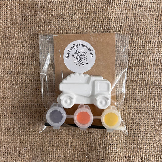 Mini dumper truck paint your own party bag filler favour crafts