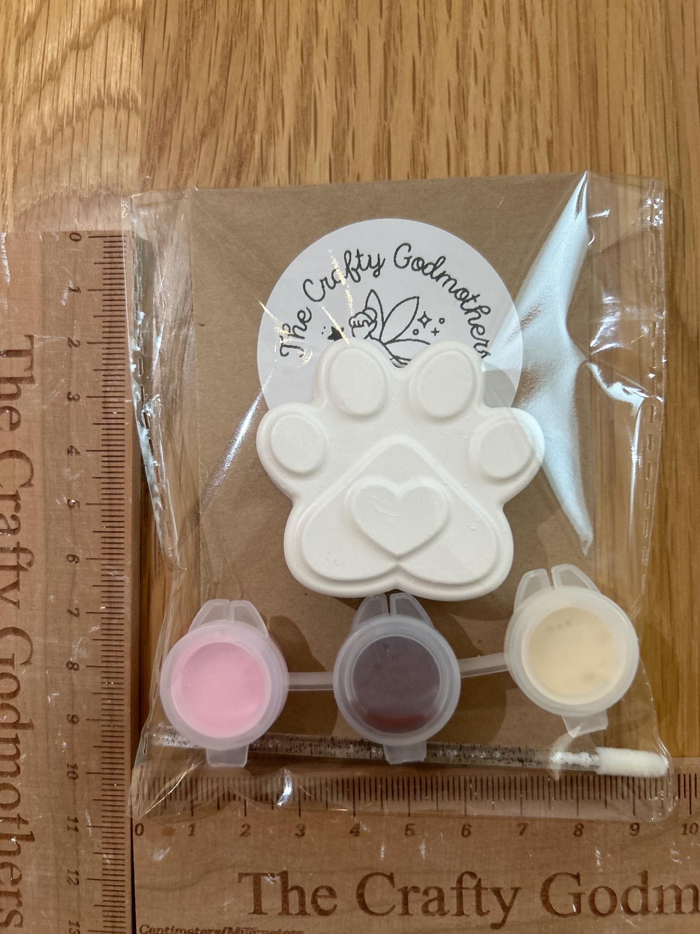 mini paint your own paw print party bag filler favour