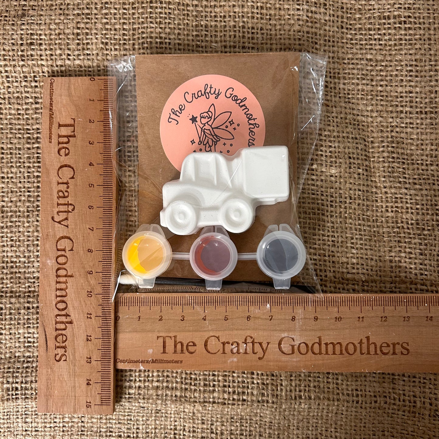 Paint your own transport party bag filler favours